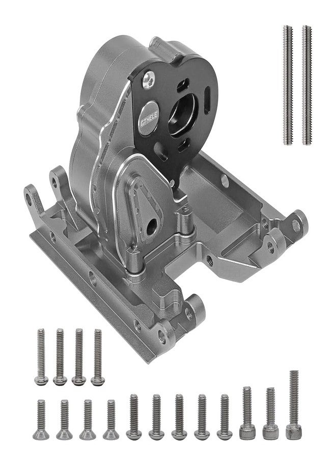 GTHELE Aluminum Chassis Skid Plate&Transmission Housing Set for Axial UTB18 Capra 4WD 1/18 Trail Buggy Upgrade Part (Titanium) - Image 1